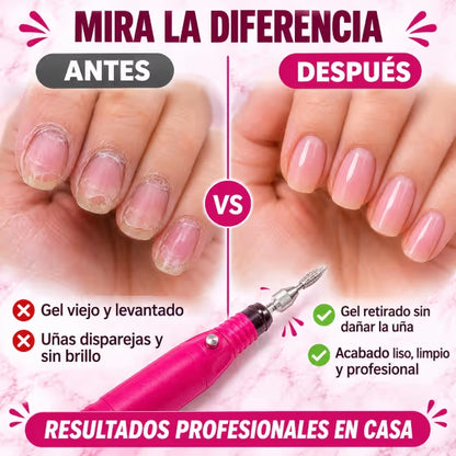 Kit Pulidor De Uñas Eléctrico Removedor